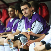 Miroslav Klose na ławce rezerwowych reprezentacji Niemiec (fot. Getty Images)