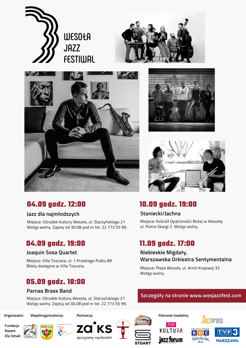 II edycja Wesoła Jazz Festiwal / 4.09-11.09.2021