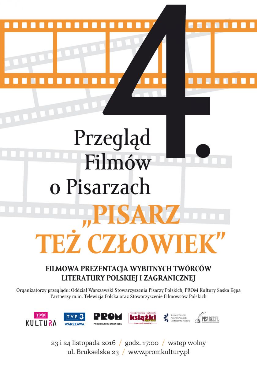 IV Przegląd Filmów o pisarzach pt. „Pisarz też człowiek”