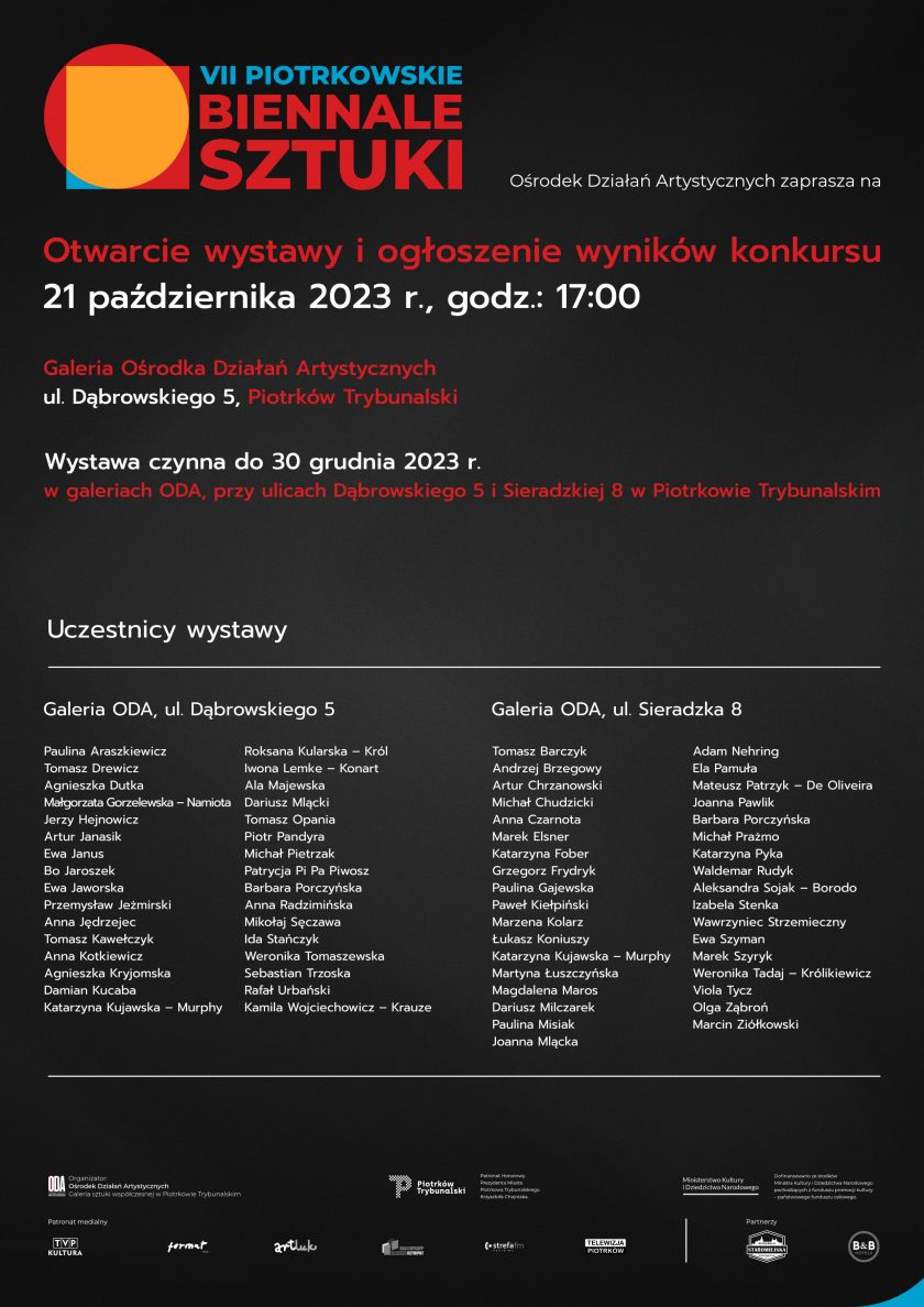 VII Piotrkowskie Biennale Sztuki 2023