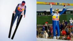 Eddie Edwards i Matti Nykaenen (fot. Getty Images)