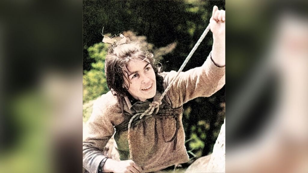 Wanda Rutkiewicz na Krzywej Turni w Sokolikach (lata 70.). Fot. TVP