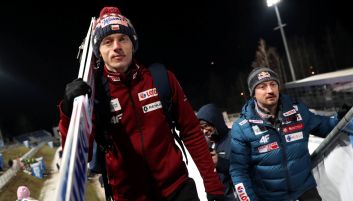 Dawid Kubacki i Adam Małysz (fot. PAP)