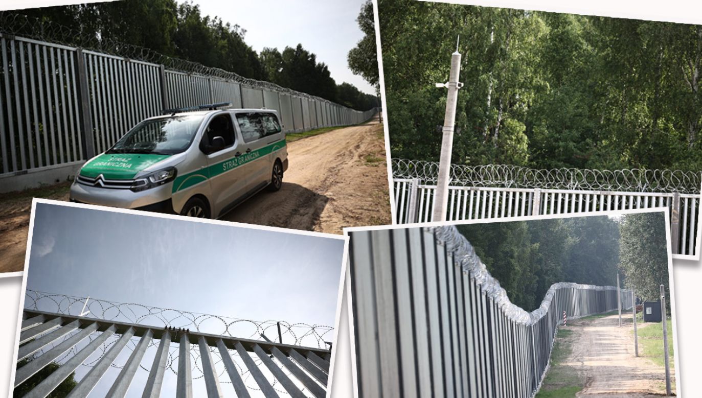 Ukończono budowę zapory na granicy polsko-białoruskiej (fot. TT/@StZaryn)