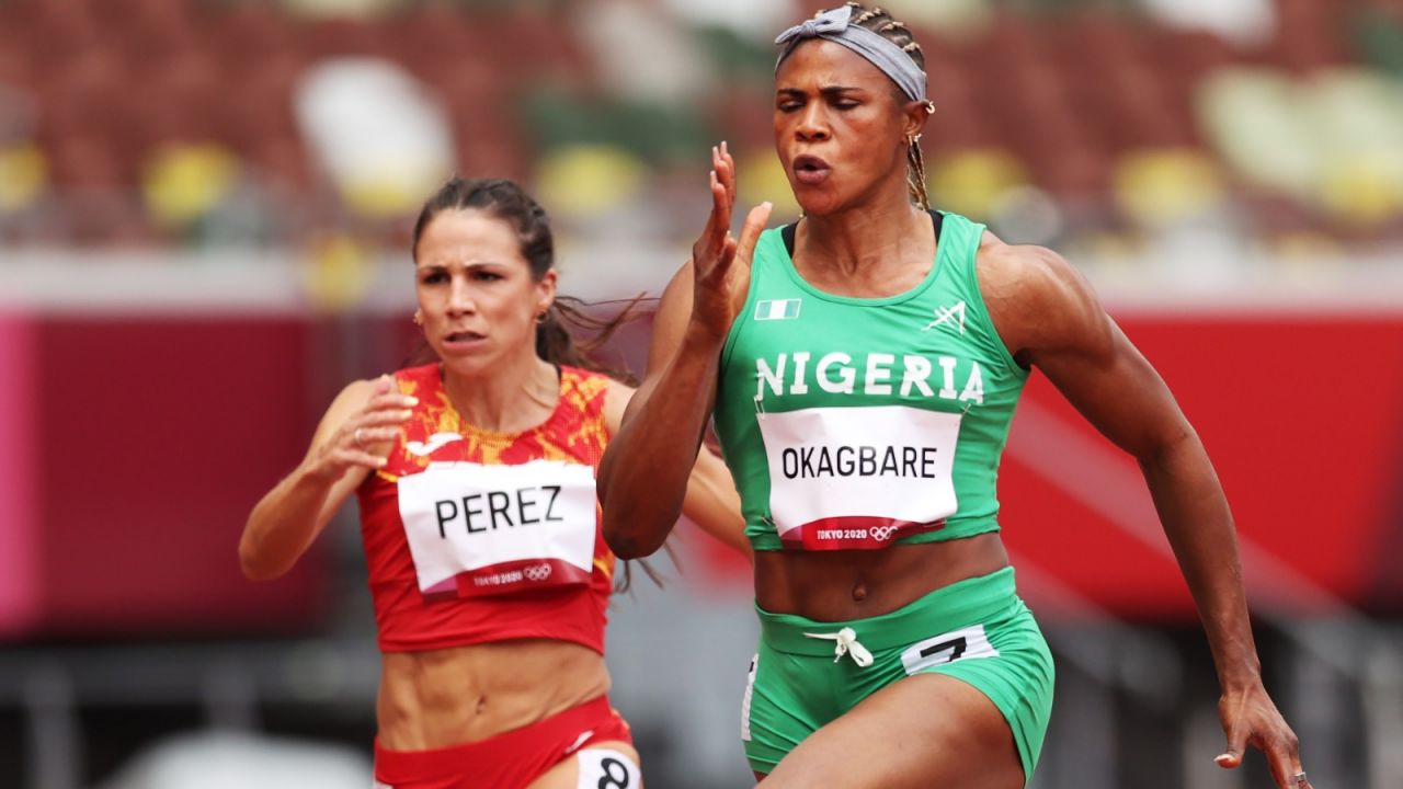 Maria Isabel Perez (Hiszpania) i Blessing Okagbare (Nigeria) (fot. Getty)