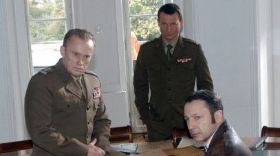 Daniel Olbrychski, Robert Więckiewicz i Zbigniew Zamachowski (fot. Leszek Wróblewski, TVP)
