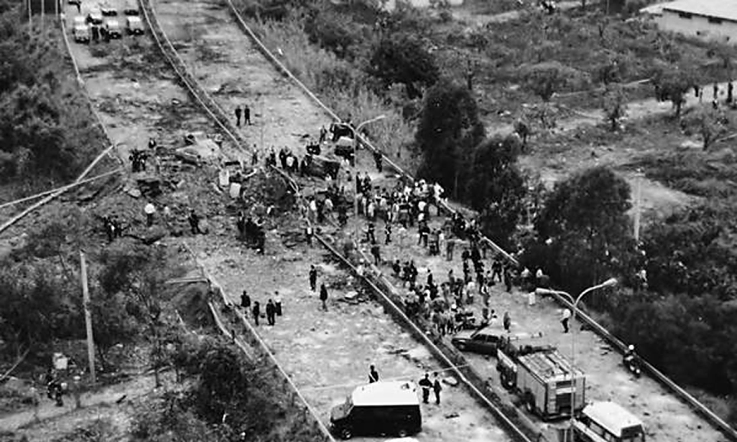Zamach dokonany przez sycylijską mafię 23 maja 1992 na autostradzie A29. Fot. Mat. wydawnictwa