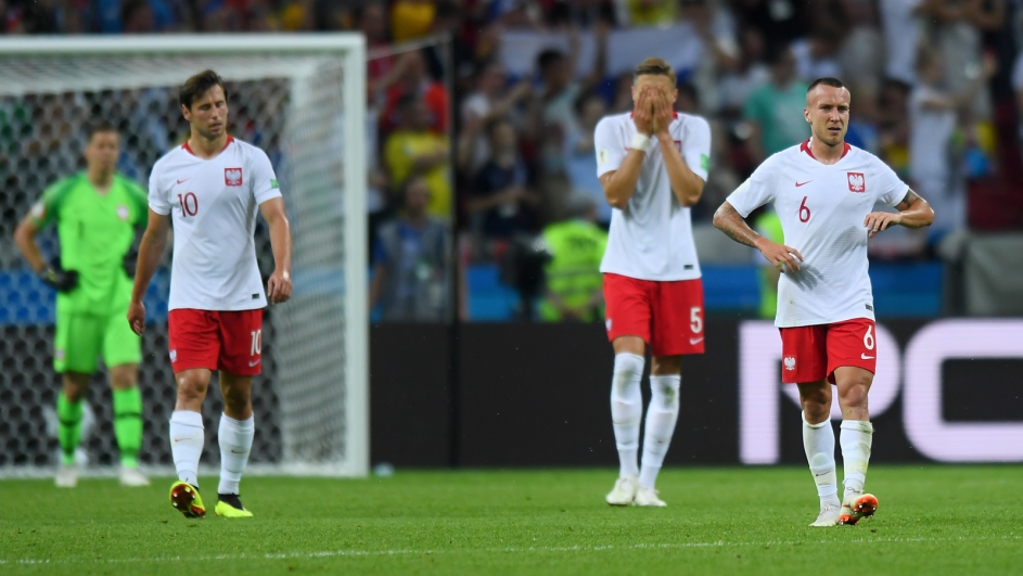 Grzegorz Krychowiak, Jan Bednarek i Jacek Góralski (fot. Getty Images) Grzegorz Krychowiak, Jan Bednarek i Jacek Góralski (fot. Getty Images)