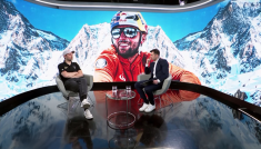 Andrzej Bargiel w studio TVP SPORT (fot. TVP)
