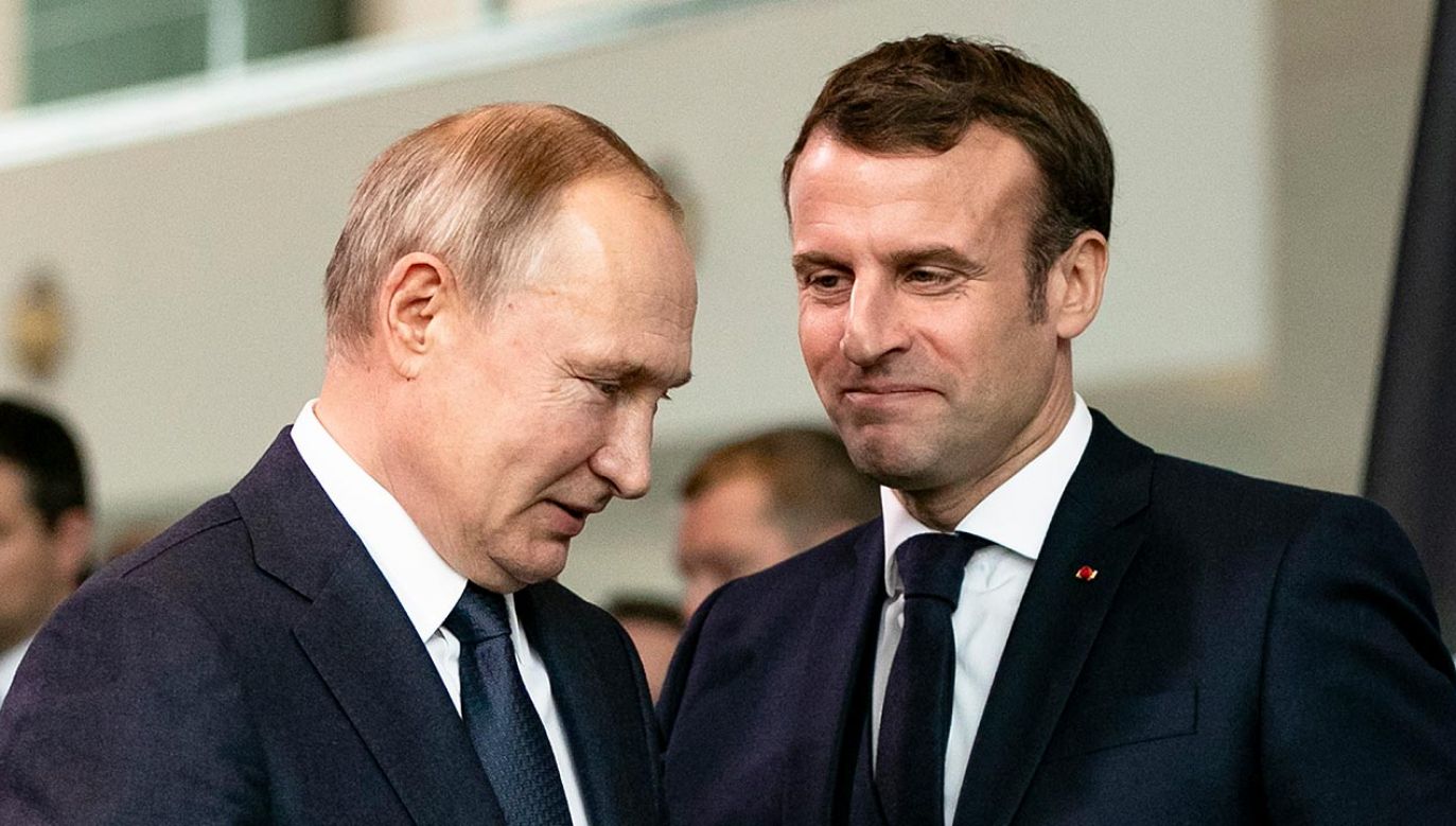 Władimir Putin i Emmanuel Macron (fot. Emmanuele Contini/Getty Images)