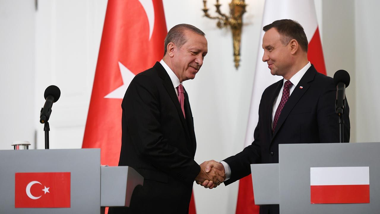 Spotkanie prezydentów Turcji i Polski (fot. PAP/Bartłomiej Zborowski)