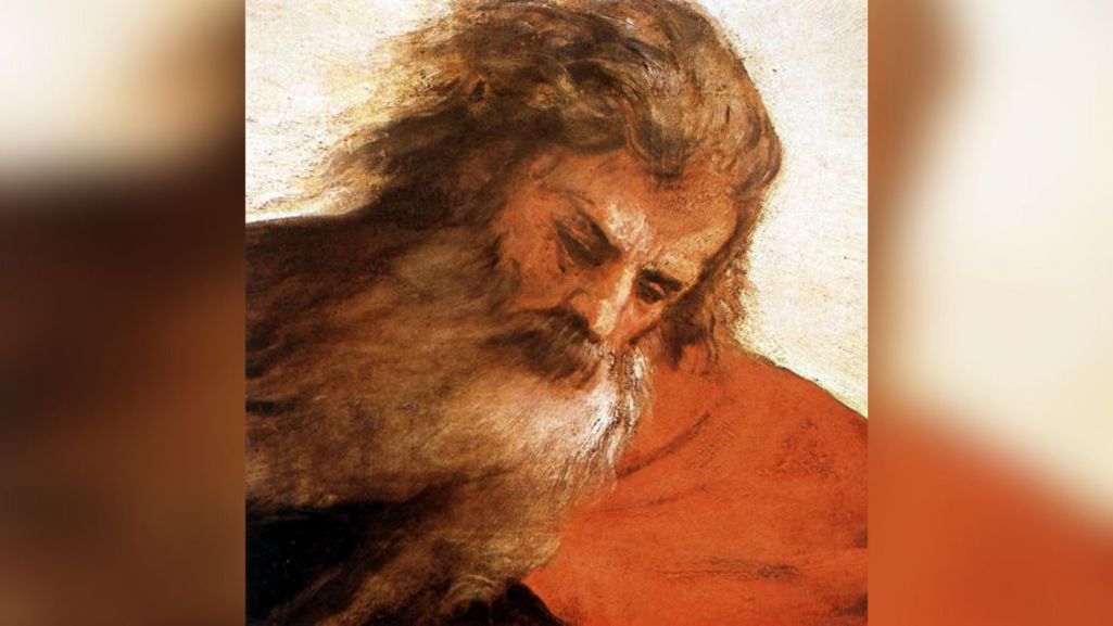 Bóg na obrazie Tycjana ma łagodne i pogodne oblicze. Fot. Wikimedia/ domena publiczna