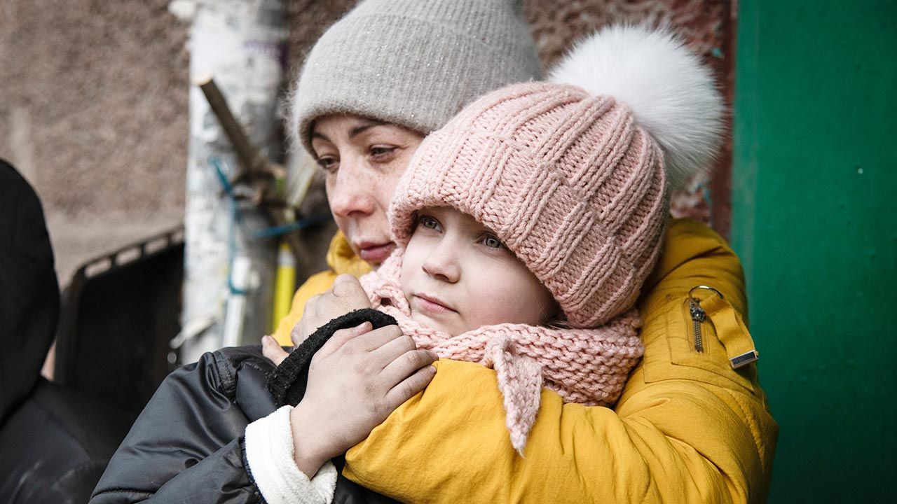 Zbrodnie przeciwko cywilom na Ukrainie (fot. Maximilian Clarke/SOPA Images/LightRocket via Getty Images)