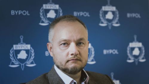 Аляксандр Азараў, прадстаўнік ініцыятывы «BYPOL». Фота: АГ / Белсат