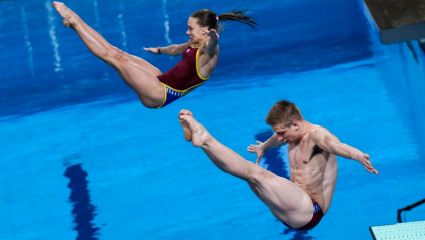 Skoki do wody, mistrzostwa Europy: trampolina 3 m skoki synchroniczne mieszane. Transmisja online na żywo w TVP Sport (23.05.2025)