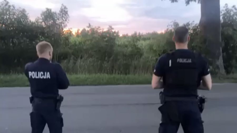 Trzemeszno, Gniezno, Jezioro Popielewskie, zakład poprawczy - ucieczka z poprawczaka (fot. Krzysztof Socha KPP w Gnieźnie)