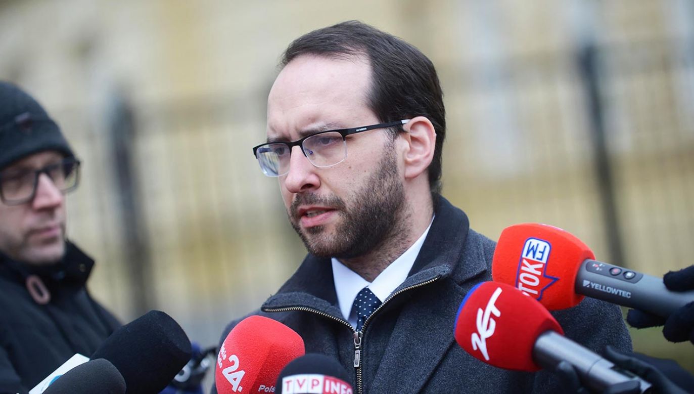 Według Stanisława Żaryna konferencja miała służyć podtrzymaniu tzw. afery Pegasusa w przestrzeni publicznej (fot. PAP/Marcin Obara)