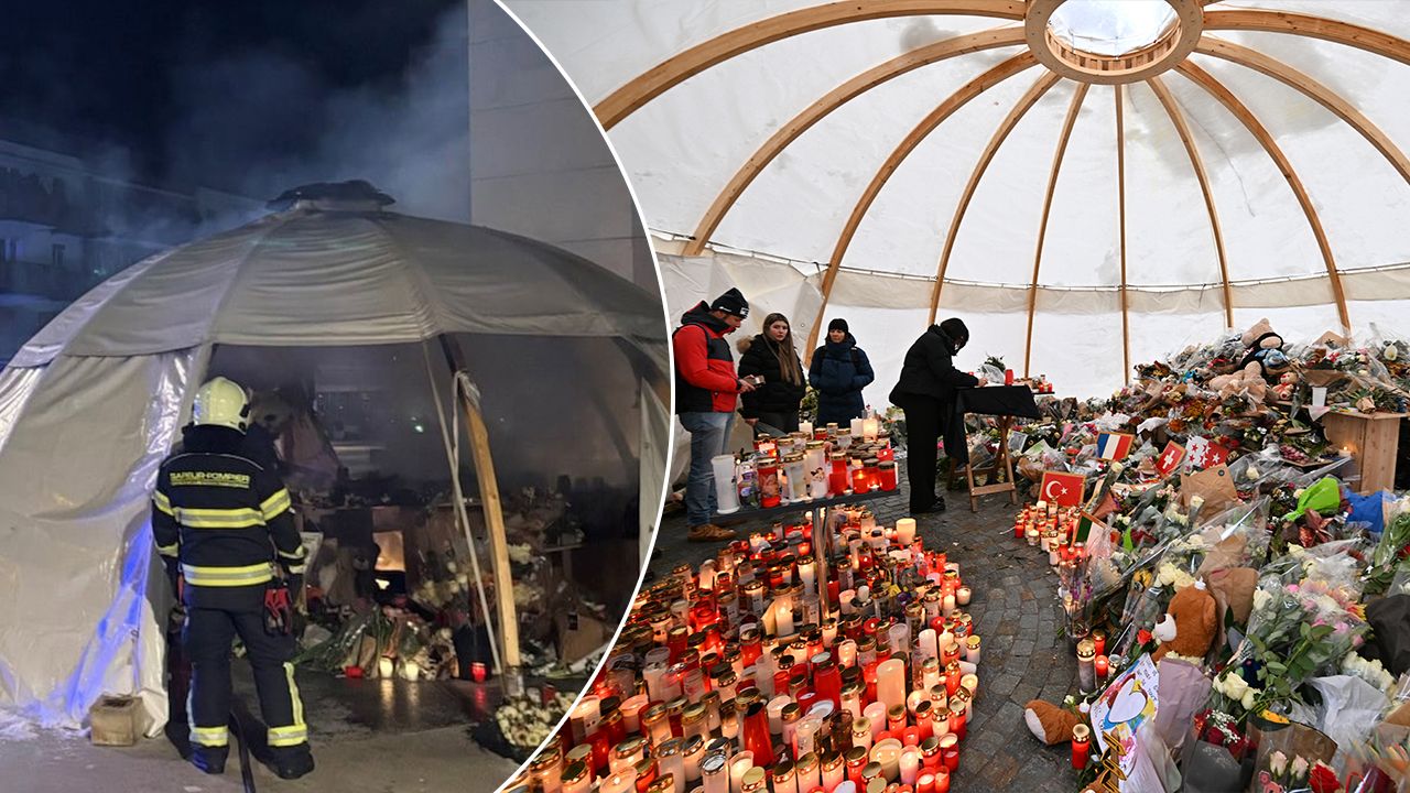 Miejsce pamięci ofiar pożaru w szwajcarskim kurorcie zajął ogień