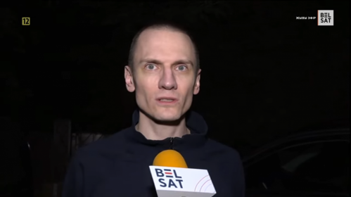Мікола Дзядок пасля вызвалення. Фота: скрыншот з відэа