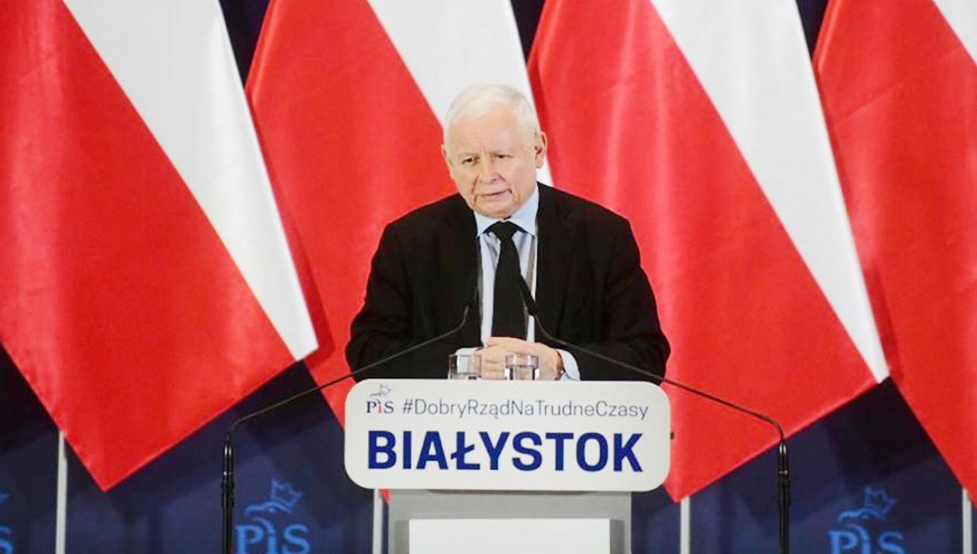 Jarosław Kaczyński w Białymstoku (fot. TT/PiS)