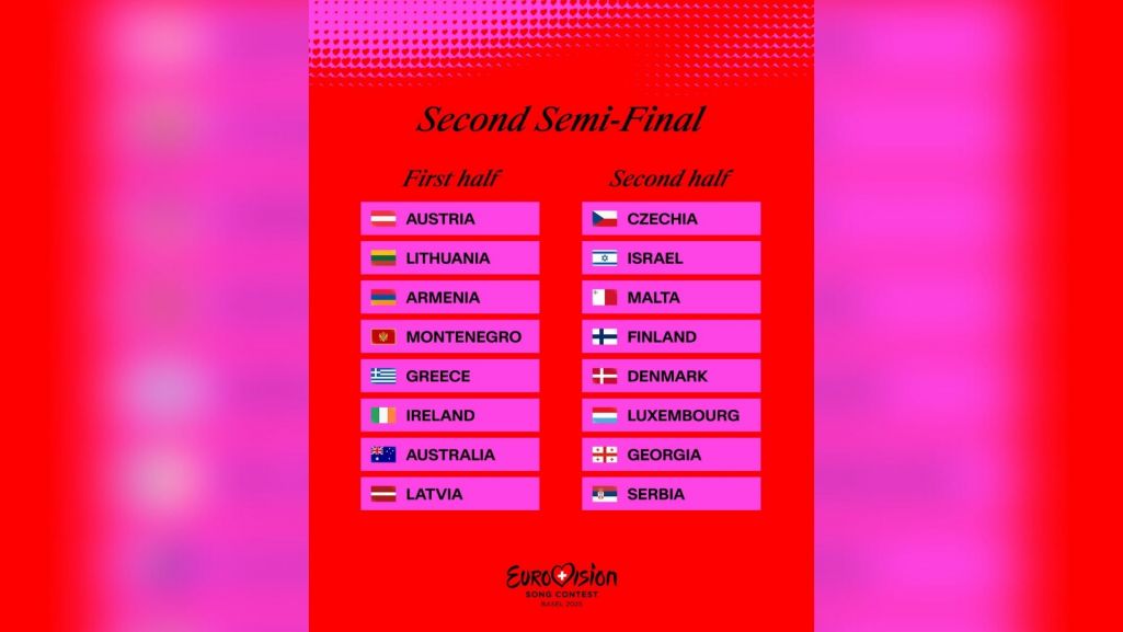 W drugim półfinale, który odbędzie się 15 maja, wystąpią m.in. Austria, Grecja oraz Czechy. Fot. Eurovision/ TV