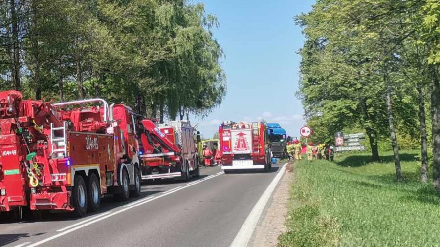 Kościelna Wieś: wypadek, motocykl, ranni, blokada na DK12 (fot. OSP Czarna Wieś Kościelna, zdj. ilustracyjne)