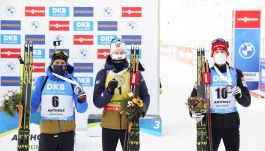 Od lewej: Quentin Fillon Maillet, Johannes Thingnes Boe i Jakov Fak (fot. Getty) Od lewej: Quentin Fillon Maillet, Johannes Thingnes Boe i Jakov Fak (fot. Getty)