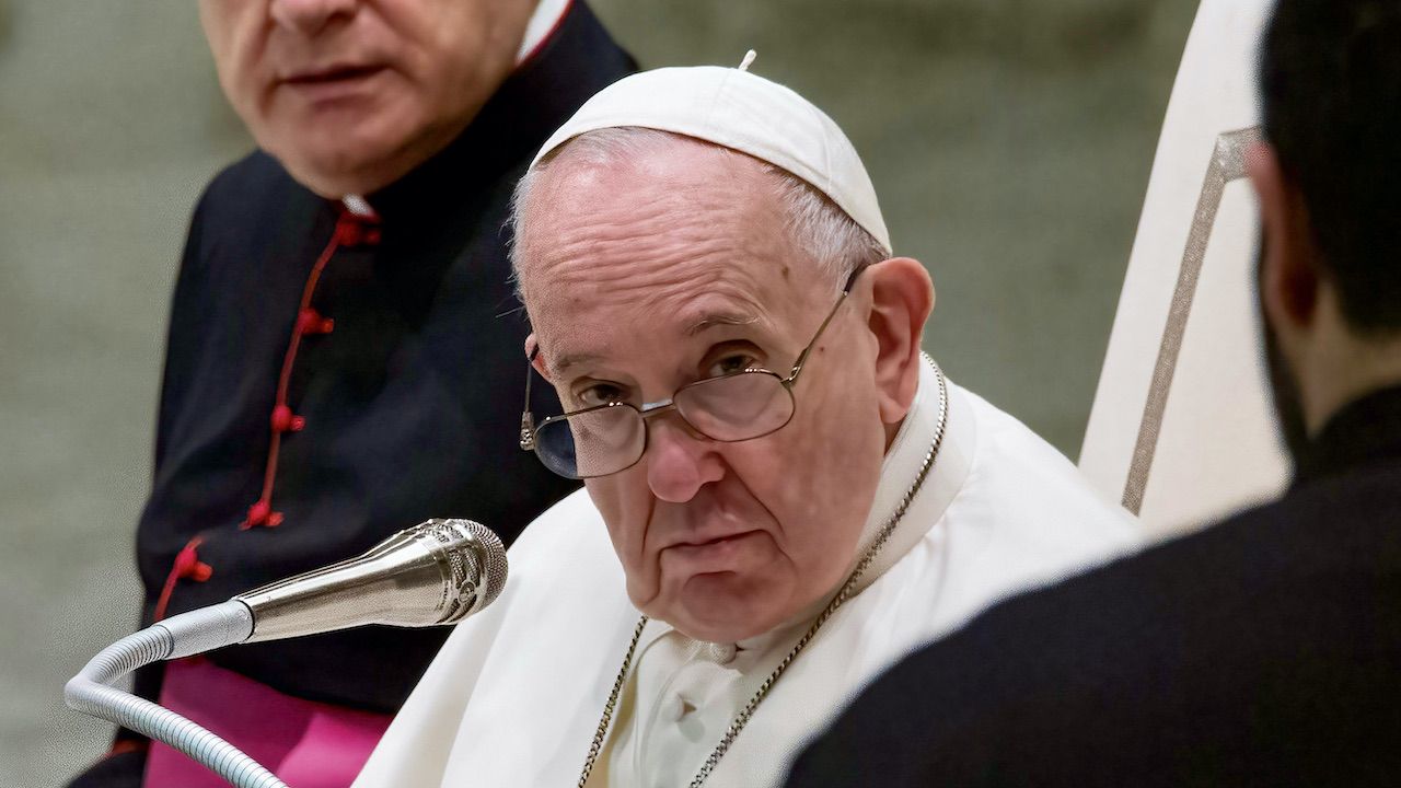 W Watykanie papież ogłosił najbliższą środę dniem modlitwy o pokój (fot. Stefano Costantino/SOPA Images/LightRocket via Getty)