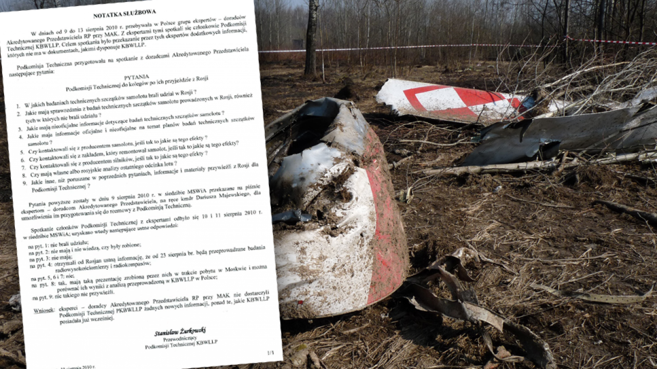 Eksperci przyznają, że nie badali wraku Tu-154 (fot. FaktySmoleńsk.gov.pl) Eksperci przyznają, że nie badali wraku Tu-154 (fot. FaktySmoleńsk.gov.pl)