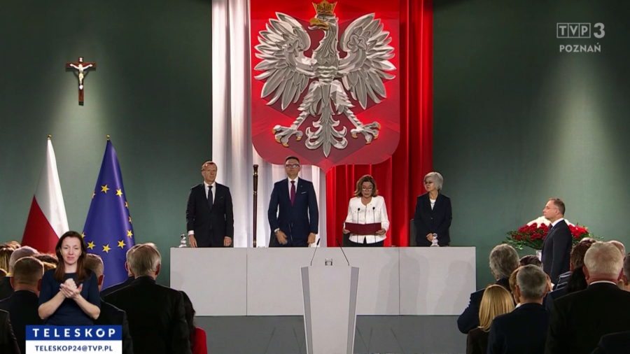 Najważniejsze osoby w Gnieźnie. Wyjątkowe zgromadzenie (fot. TVP3 Poznań)