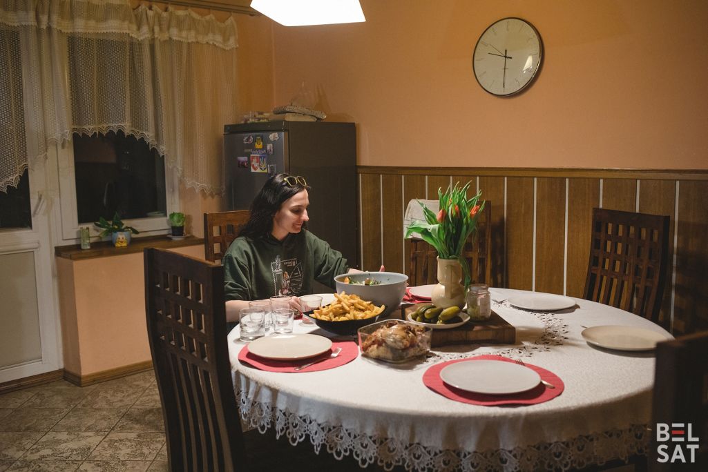Беларуская актывістка Алена Жаркевіч. Беласток, Польшча. 4 красавіка 2023 года. (Фота: Аліса Ганчар / Белсат)
