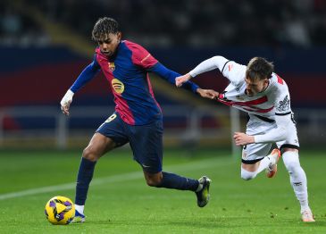 Lamine Yamal w meczu z Rayo Vallecano (fot. Getty Images)