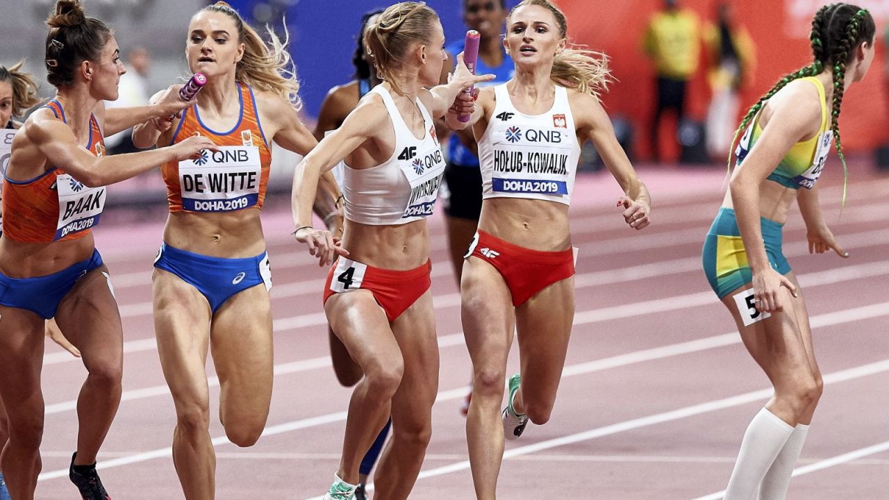 Lekkoatletyczne MŚ Doha 2019. Sztafeta 4x400 m kobiet ze ...