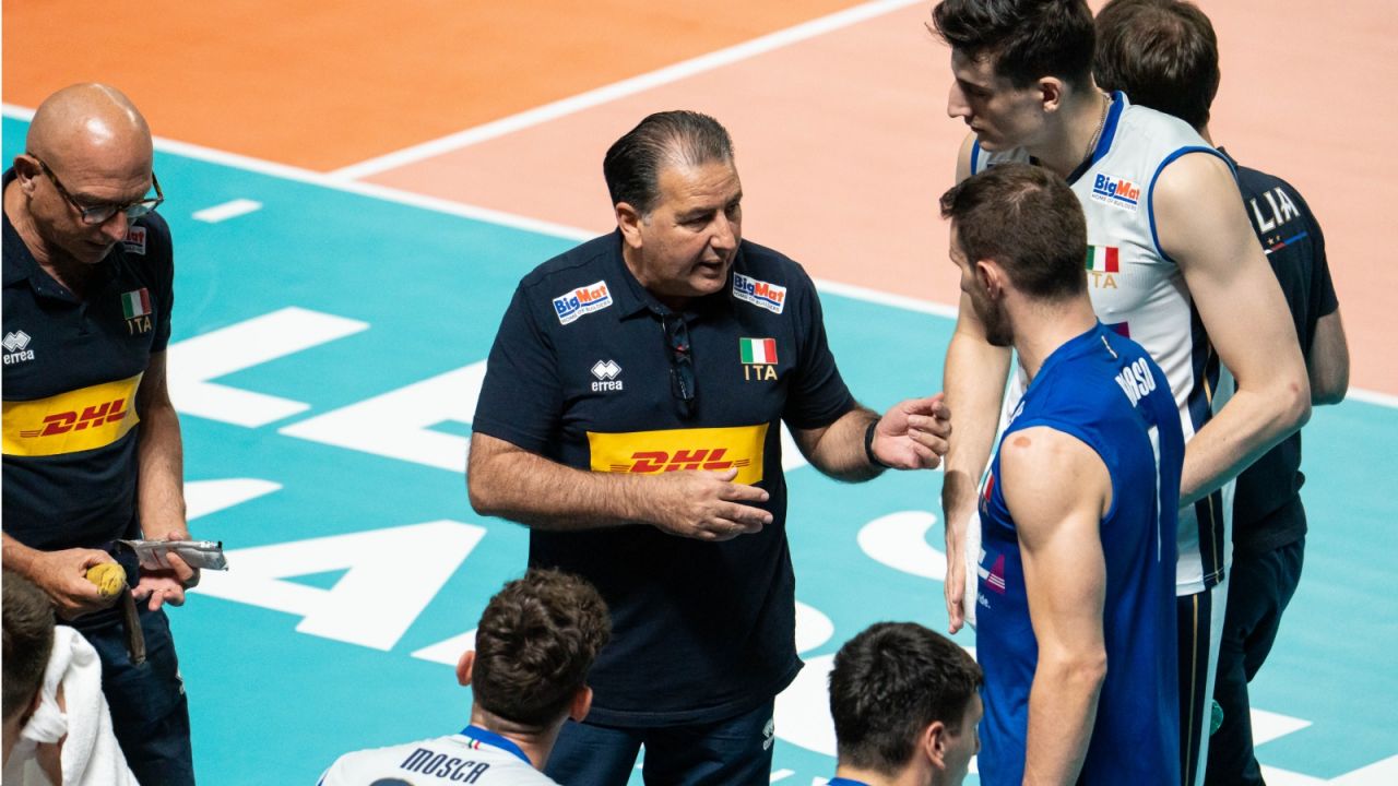 Ferdinando de Giorgi z reprezentacją Włoch (fot. Getty).