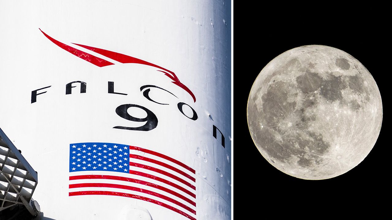 Rakieta SpaceX na kursie kolizyjnym z Księżycem.  Stracono nad nią kontrolę