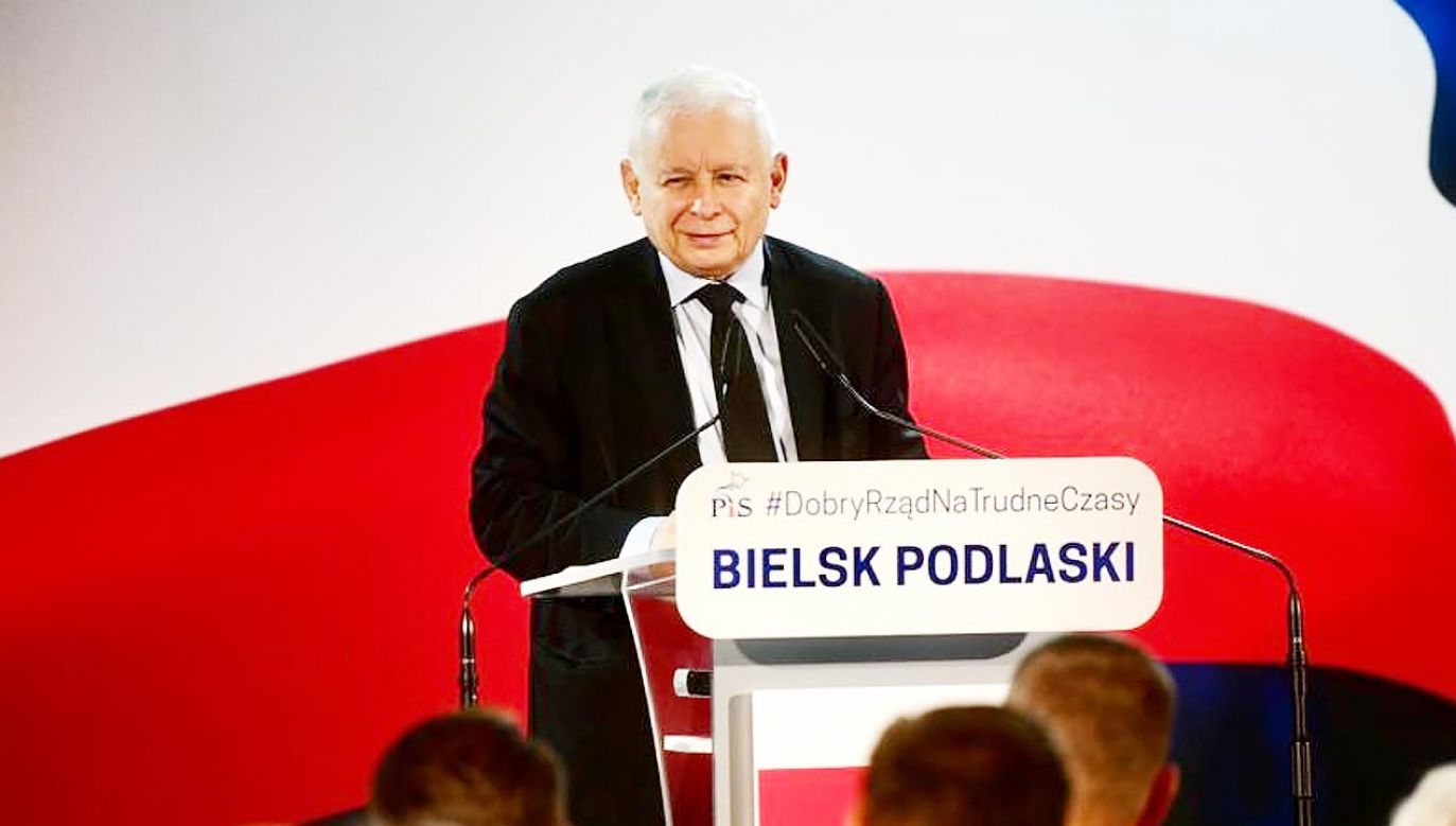Jarosław Kaczyński w Bielsku Podlaskim (fot. TT/PiS)