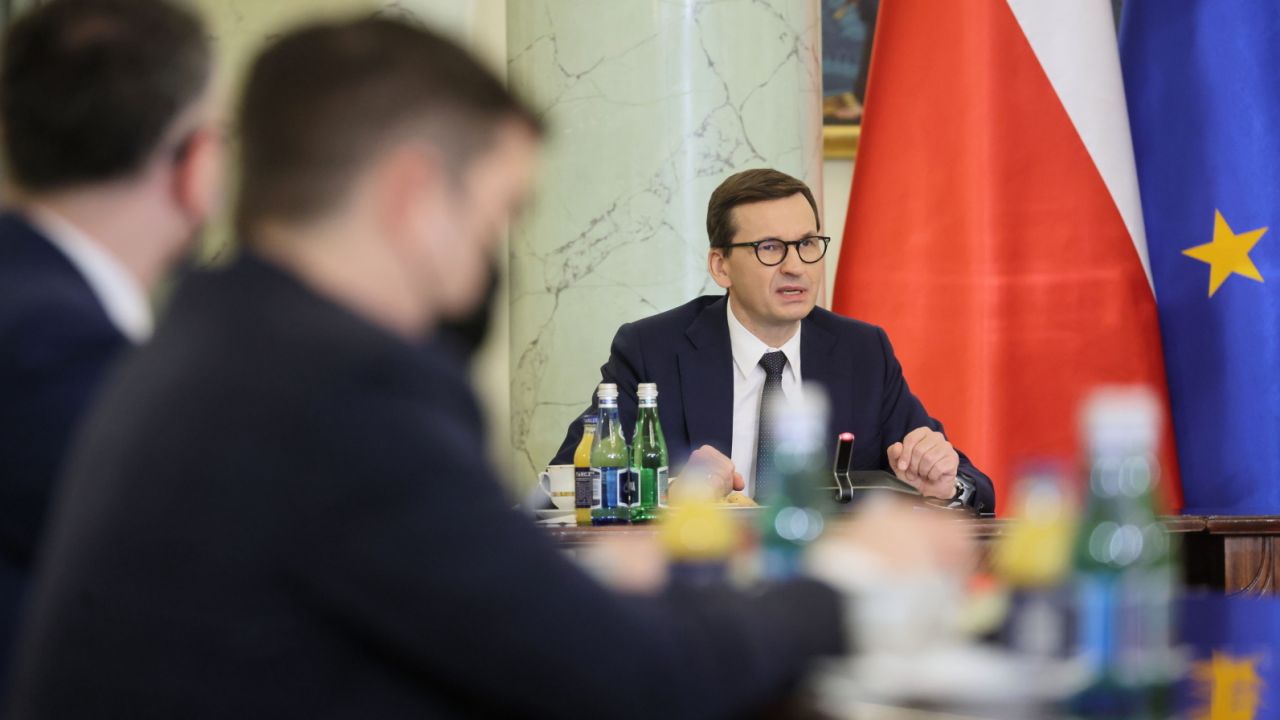 Premier Mateusz Morawiecki o reparacjach od Niemiec (fot. PAP/Leszek Szymański)
