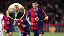 Andrij Szewczenko i Robert Lewandowski (fot. Getty) 