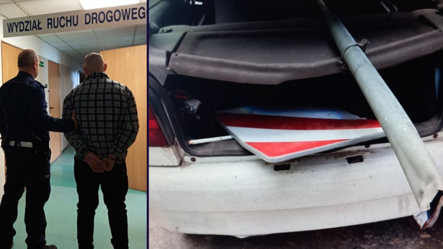 Policjanci z Radomska zatrzymali kompletnie pijanego kierowcę volkswagena (fot. Policja)