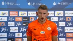Patryk Szysz po meczu Zagłębie - Cracovia (fot. TVP)