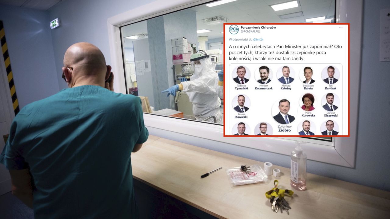 Szczepienia poza kolejnością? Porozumienie Chirurgów oskarżyło 18 polityków (fot. PAP/EPA/MASSIMO PERCOSSI) Szczepienia poza kolejnością? Porozumienie Chirurgów oskarżyło 18 polityków (fot. PAP/EPA/MASSIMO PERCOSSI)