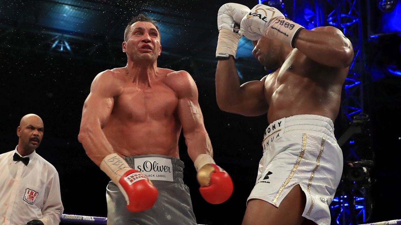 Anthony Joshua i Władimir Kliczko (fot. Getty Images)