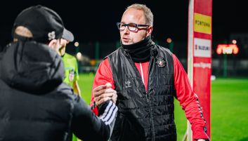 Rafał Smalec, trener Polonii Warszawa (fot. 