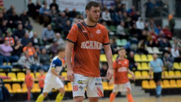 Maksym Pautiak z czasów gry dla Acana Orzeł Jelcz-Laskowice (fot. Jarosław Frąckowiak)