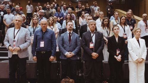 Удзельнікі канферэнцыі «Новая Беларусь». Варшава, Польшча. 10 жніўня 2025 года. Фота: Рауль Дзюк / Белсат