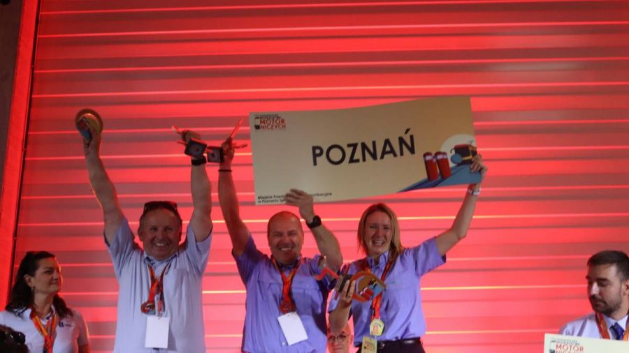 Poznań, Ogólnopolskie Mistrzostwa Motorniczych, wygrana (fot. MPK Poznań/Facebook)