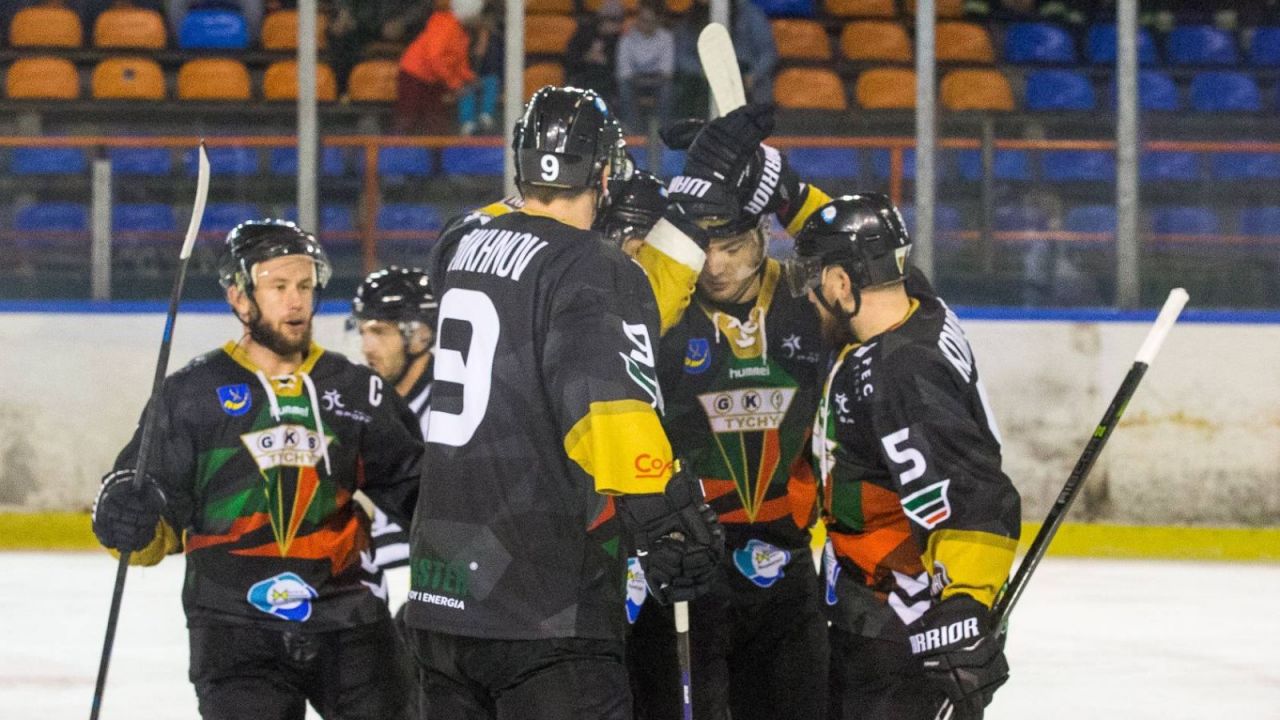 Hokeiści GKS Tychy (fot. PAP/Hanna Bardo)