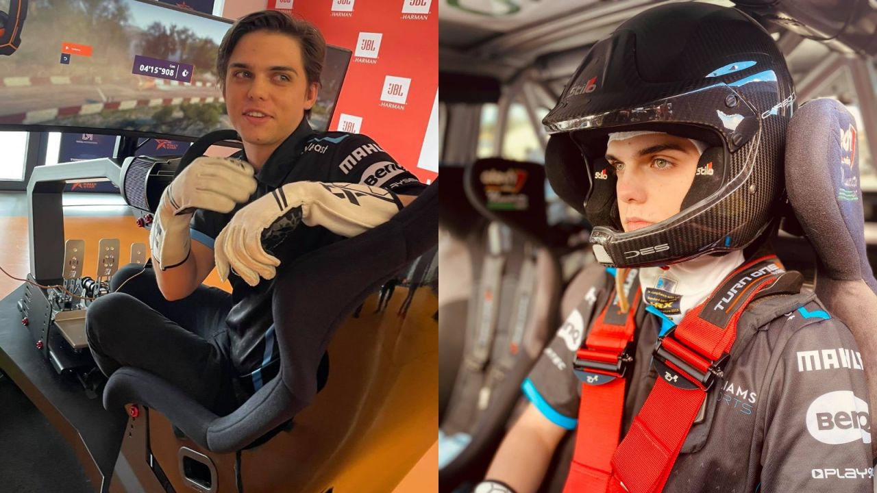Patryk Gerber wystartuje w styczniu 2022 roku w finale kontynentalnym programu FIA Rally Star. Jego ojciec jest pilotem rajdowym, on z kolei - kierowcą (fot. FB Patryka Gerbera)
