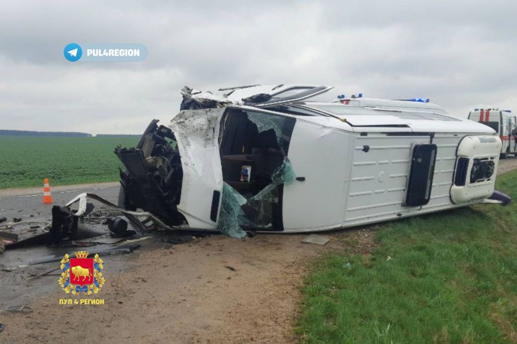 Аварыя 6 красавіка ў Мастоўскім раёне. (Фота: Пул 4 Регион / Telegram)