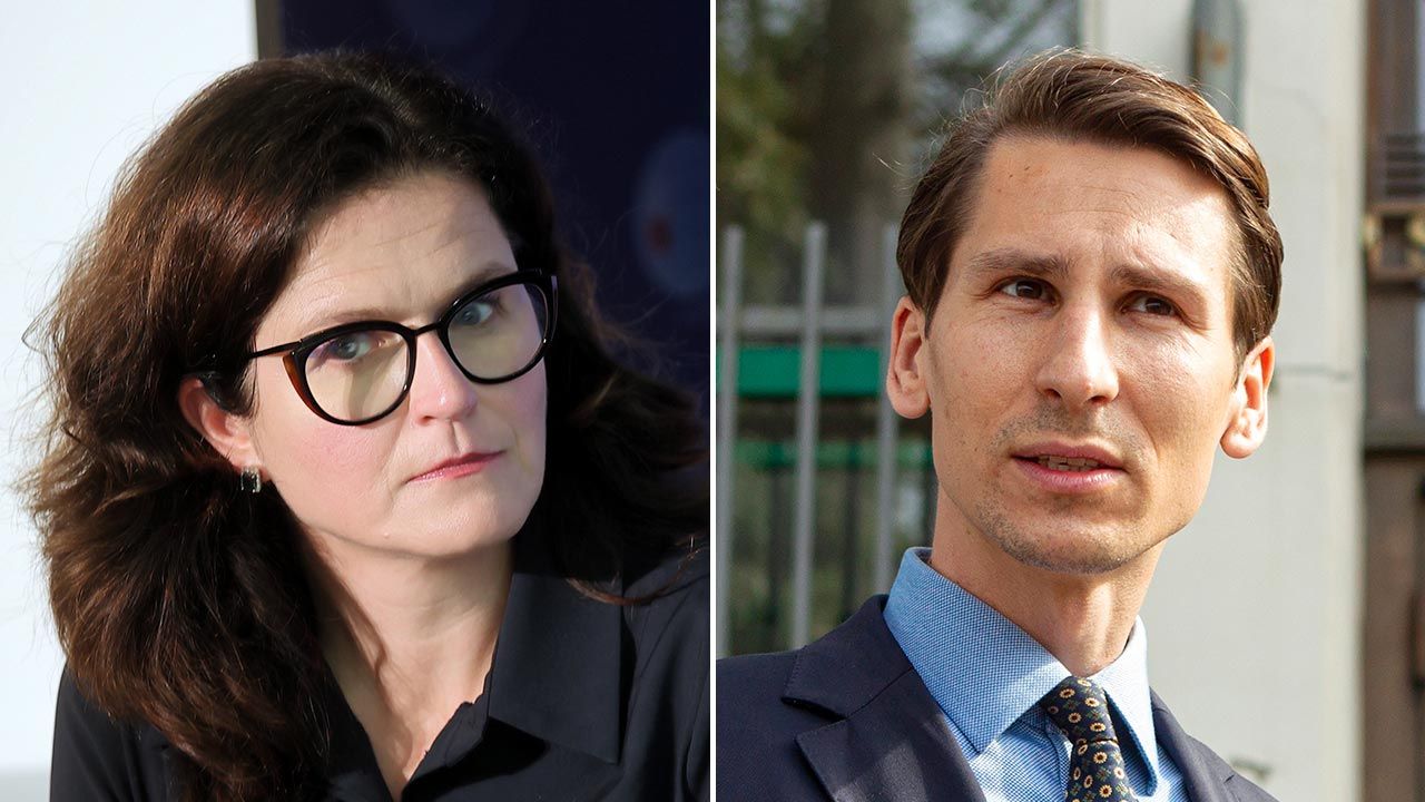Aleksandra Dulkiewicz i Kacper Płażyński (fot. PAP/Łukasz Gągulski, Jan Dzban) Aleksandra Dulkiewicz i Kacper Płażyński (fot. PAP/Łukasz Gągulski, Jan Dzban)